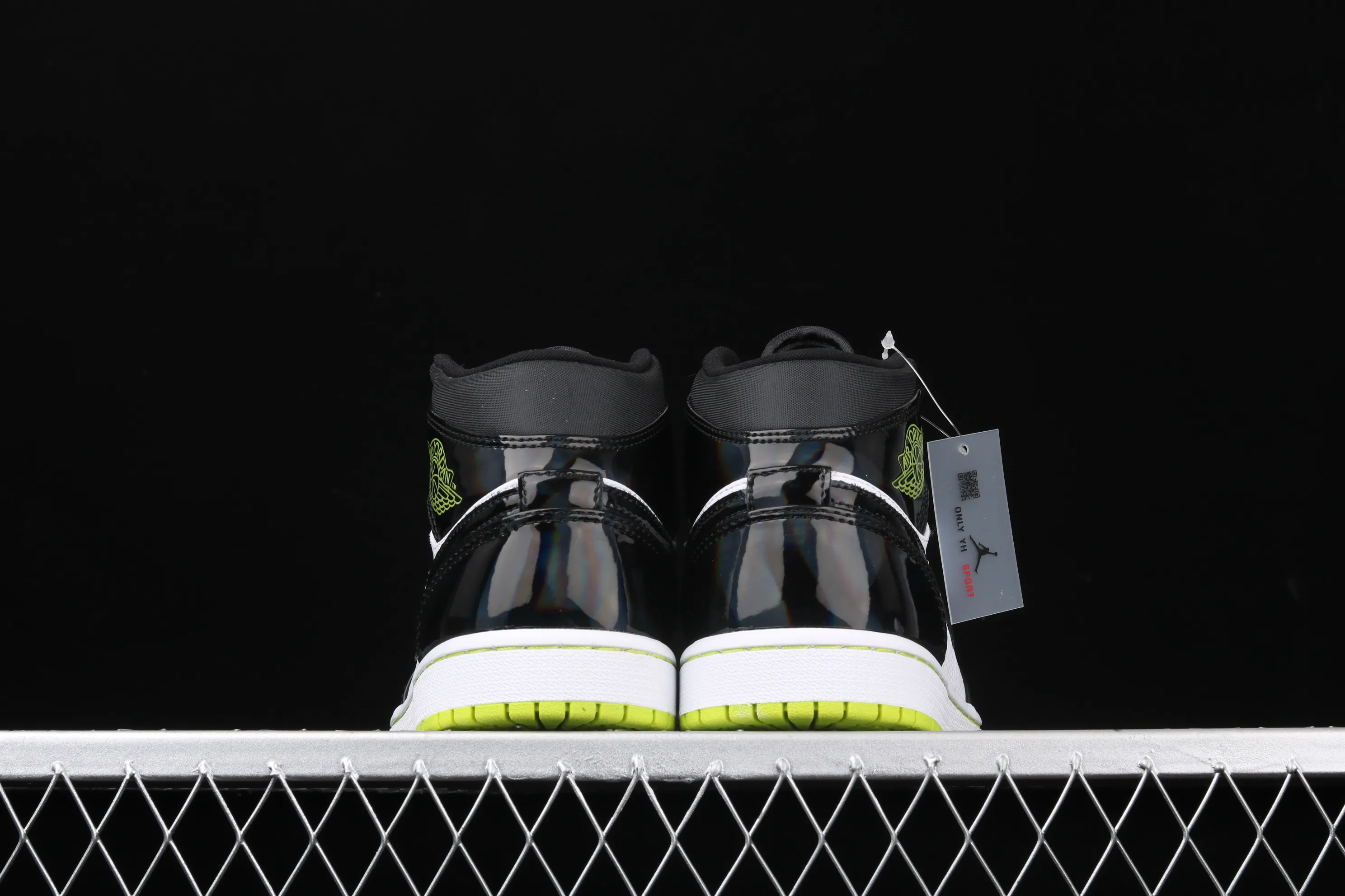 All categories Air Jordan Jordan series basketball shoes Air Jordan 1 Mid Air Jordan 1 Mid SE AJ1 Joe 1 black colorful chameleon green apple green BQ6931-003